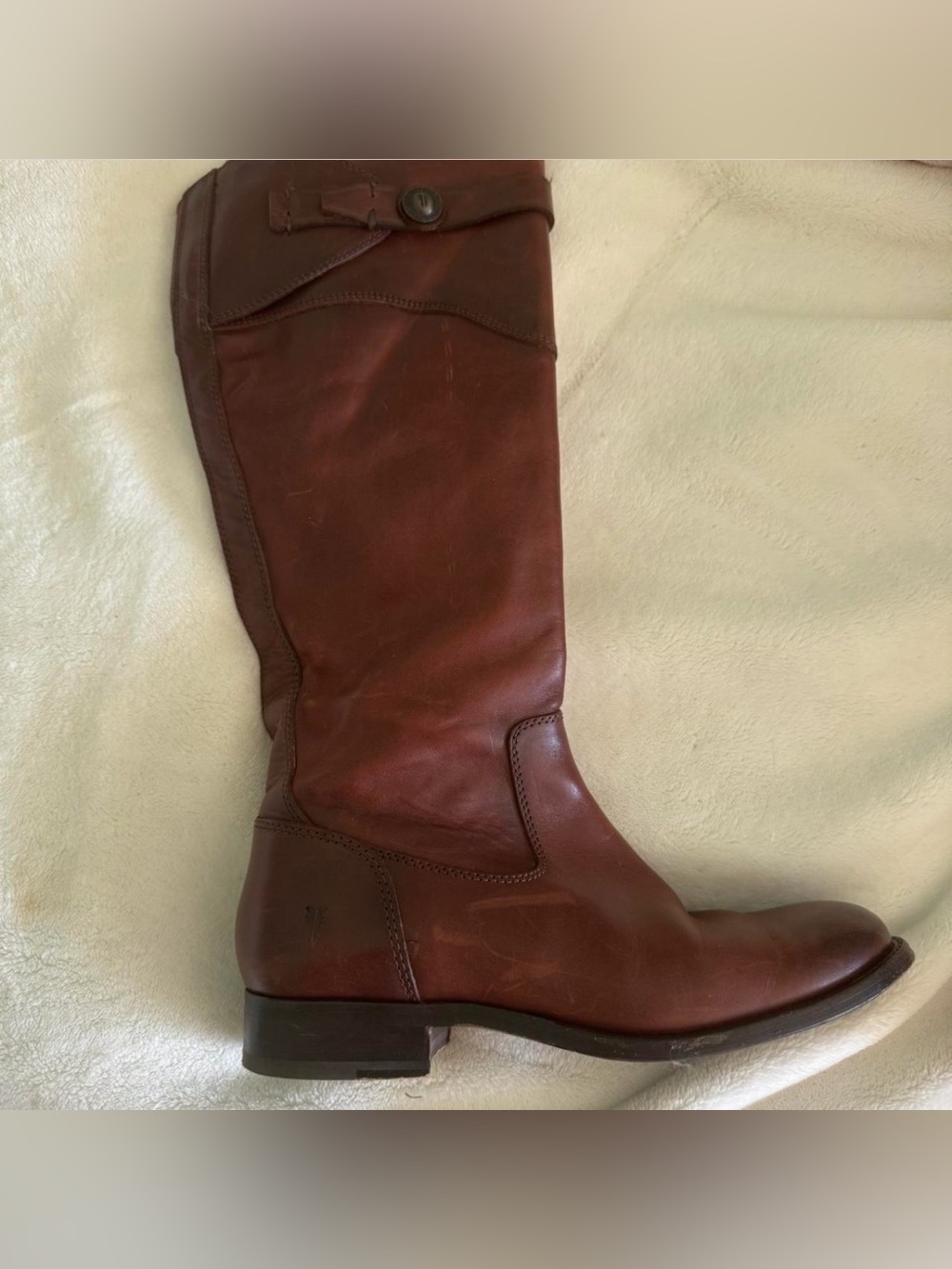 Women's Tall Leather Frye boots - Picture 2 of 3